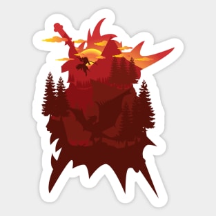 Hunting the Rathalos Sticker